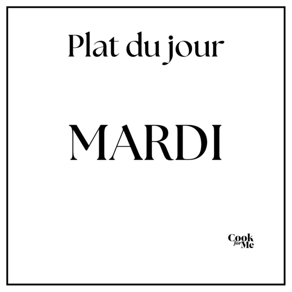 Mardi 14 – Curry végétarien, brocoli, champignons, boulgour & courge