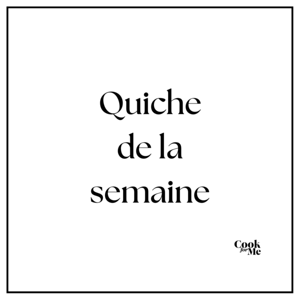 Quiche de la semaine : Quiche aux légumes