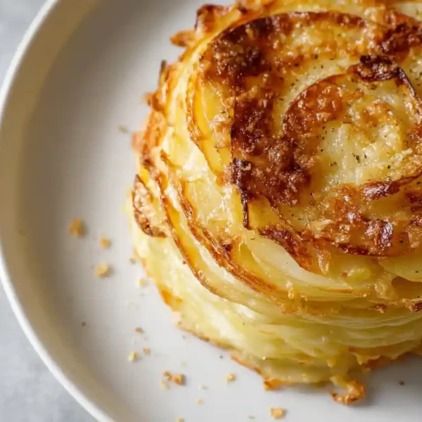 Mille-feuille de pommes de terre à la truffe
